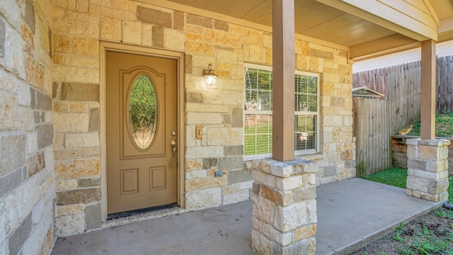 view of entrance to property