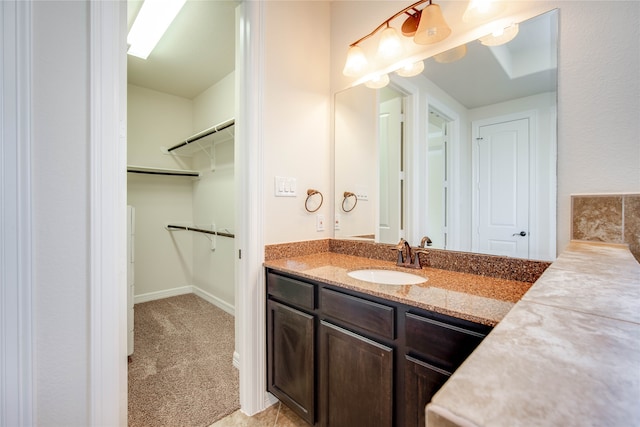 bathroom featuring vanity