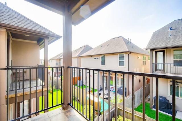 view of balcony