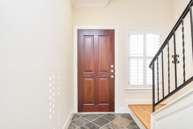 view of foyer entrance