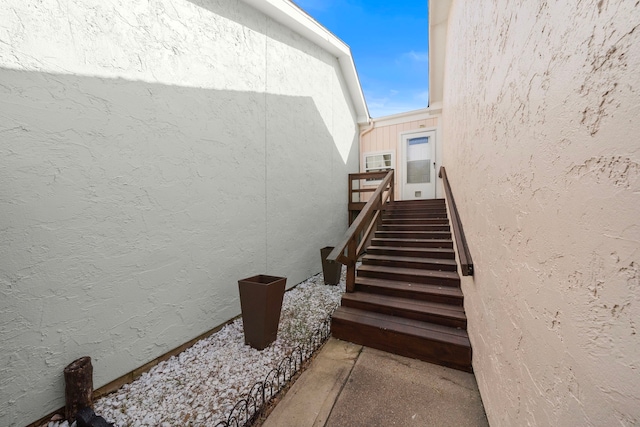 view of stairs