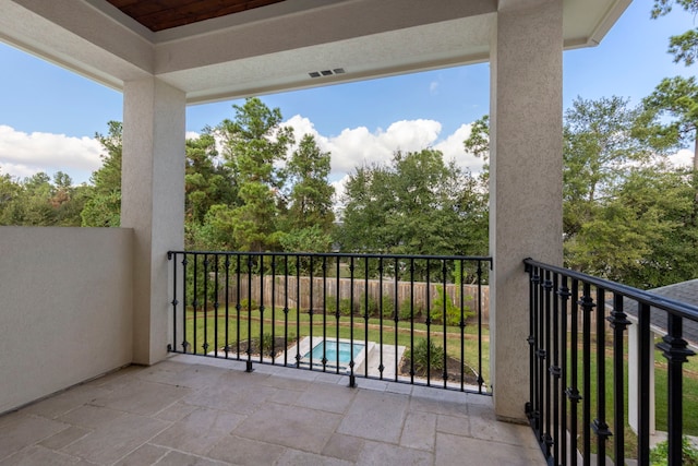 view of balcony