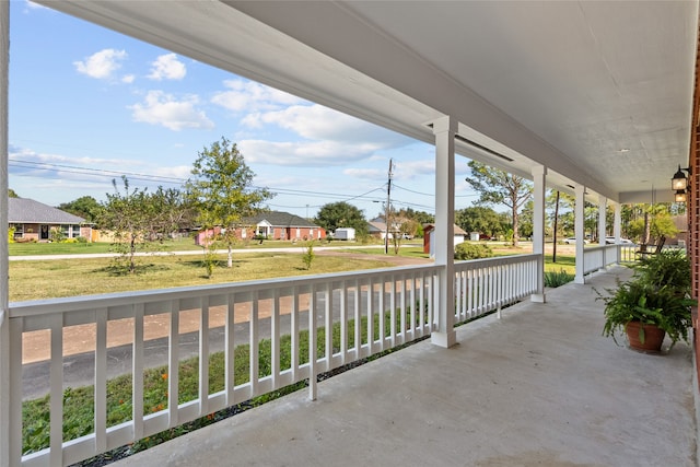 view of patio / terrace with a porch