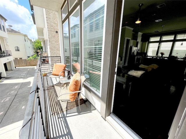 view of balcony