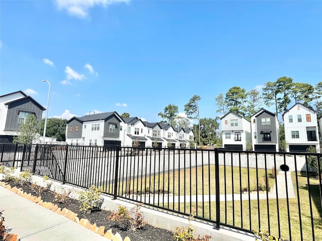 exterior space with a yard