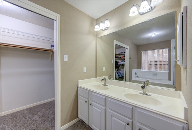 bathroom with vanity