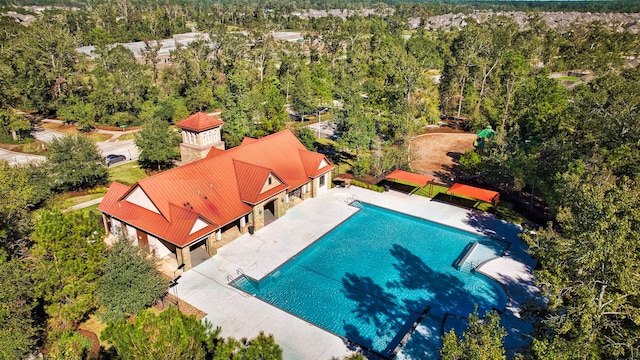 birds eye view of property