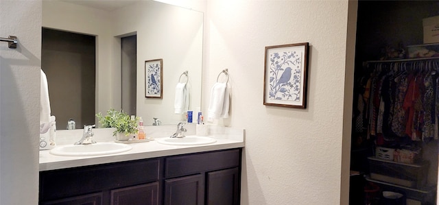 bathroom with vanity