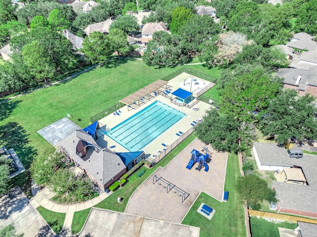 birds eye view of property