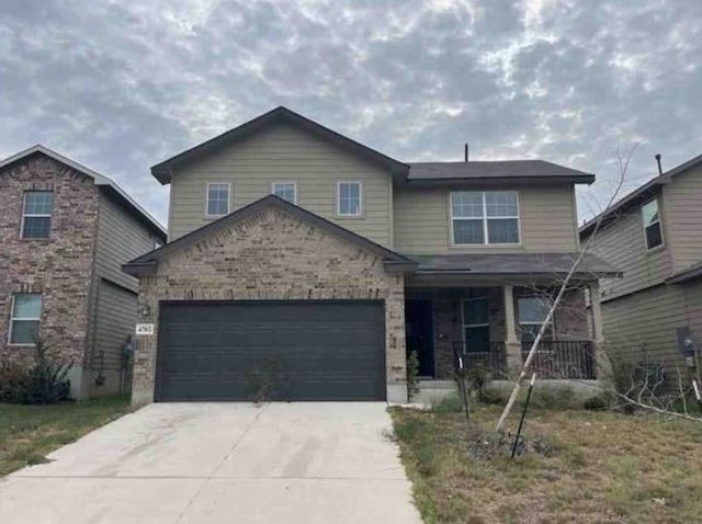 view of front of house featuring a garage