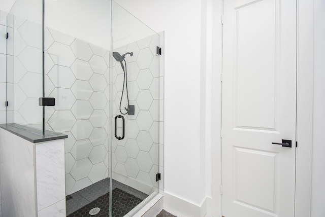 bathroom with walk in shower