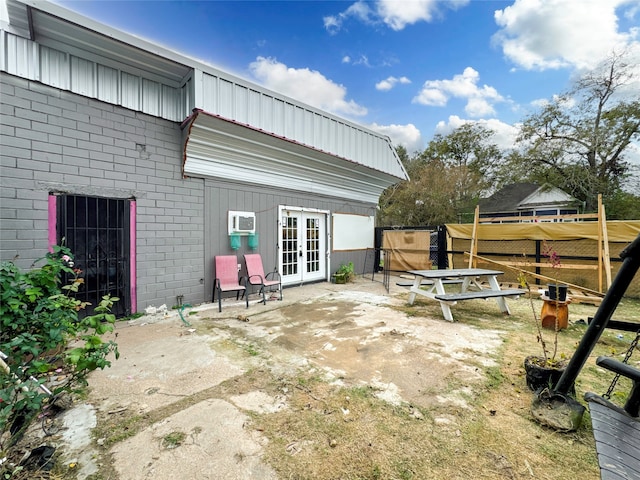 view of patio / terrace with french doors