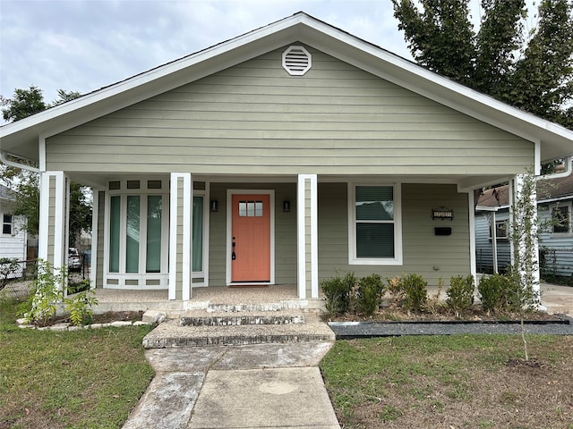 bungalow-style home featuring a porch