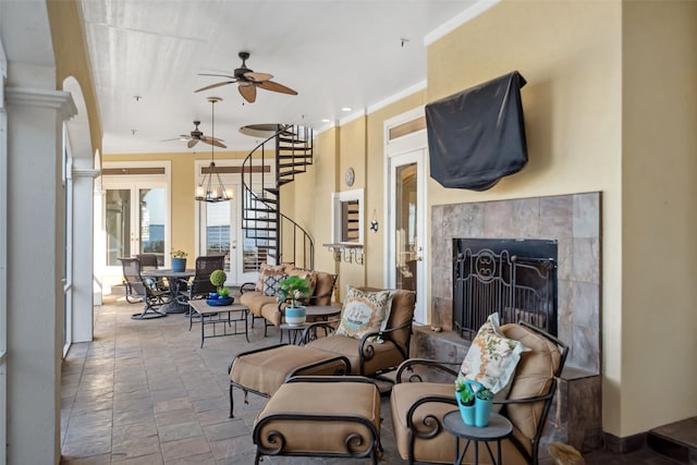 view of patio / terrace with french doors