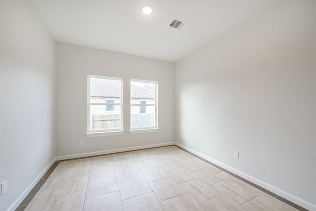 view of tiled empty room