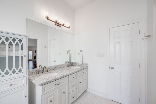 bathroom featuring vanity