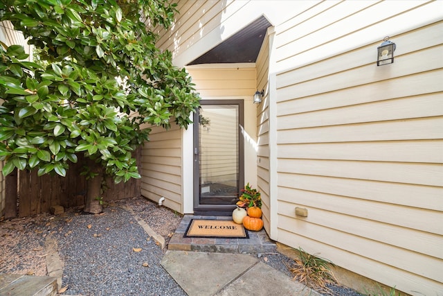 view of property entrance