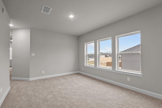 view of carpeted empty room