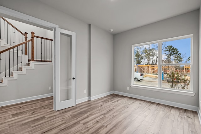 interior space featuring light hardwood / wood-style floors