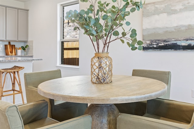 view of dining area