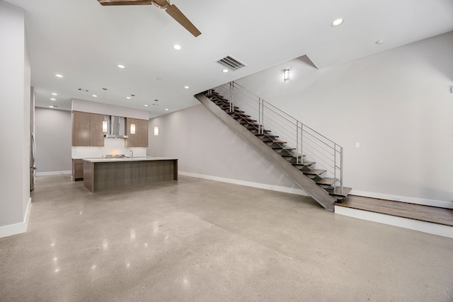 view of unfurnished living room