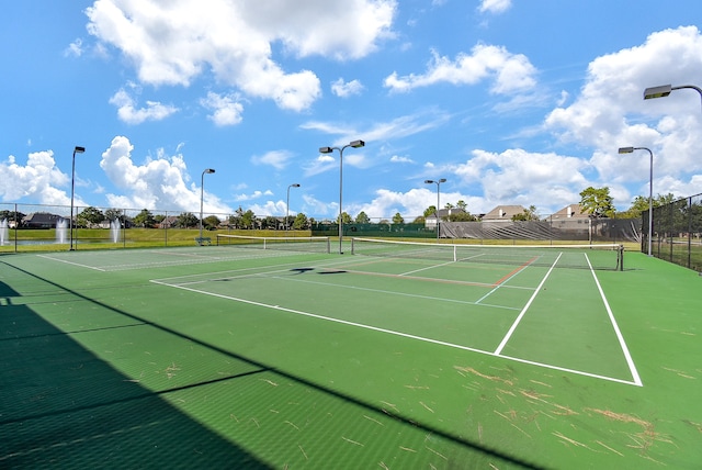 view of tennis court