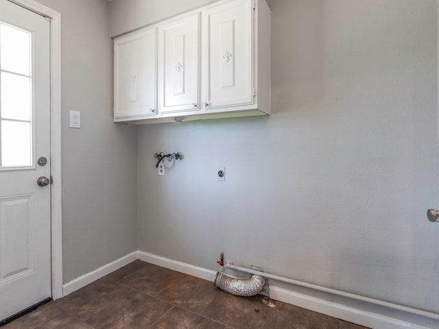 laundry room with cabinets and hookup for a washing machine