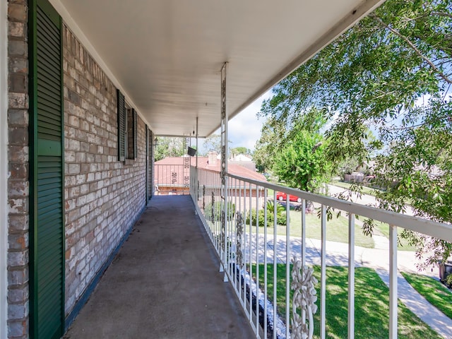 view of balcony