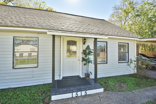 view of property entrance