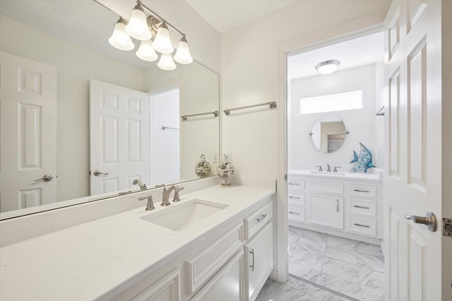 bathroom with vanity