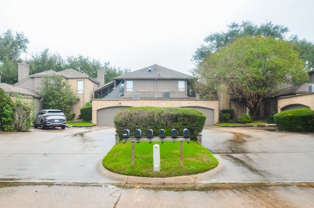 view of front of house featuring a garage