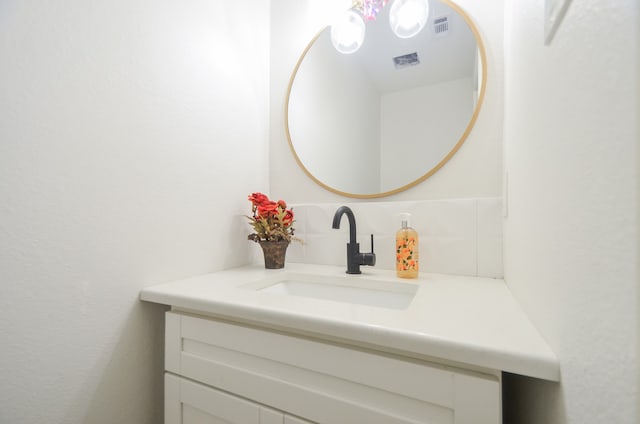 bathroom featuring vanity