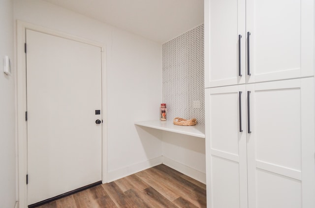 interior space featuring hardwood / wood-style flooring