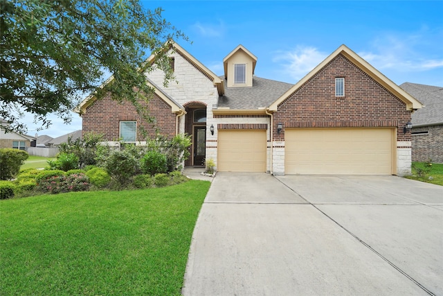 view of front of house with a front yard