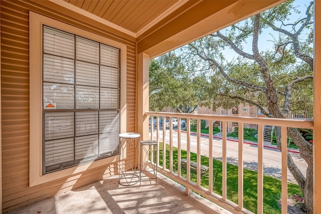 view of balcony