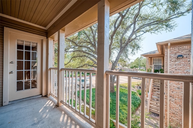 view of balcony