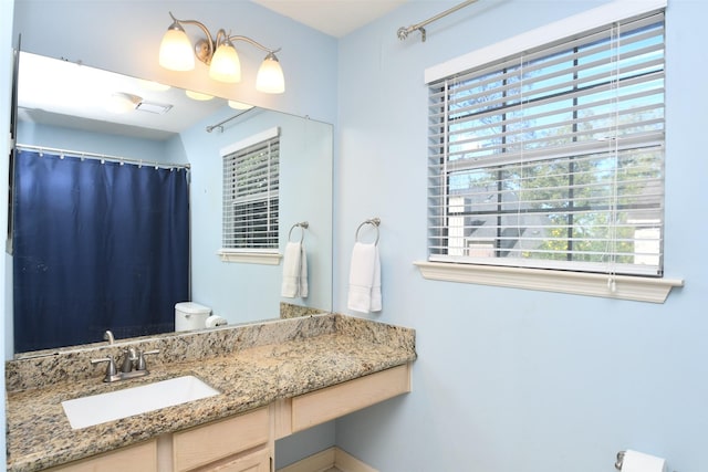 bathroom featuring vanity