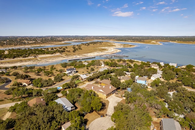 1464 Lakeside Dr W, Canyon Lake, TX 78133 - aerial view with a water view