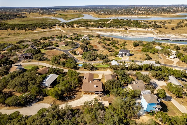 1464 Lakeside Dr W, Canyon Lake, TX 78133 - birds eye view of property with a water view