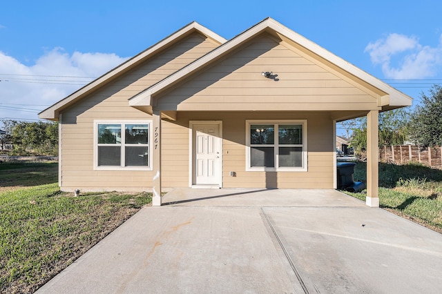 bungalow-style house with a porch