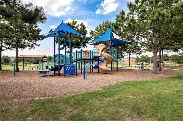 view of jungle gym