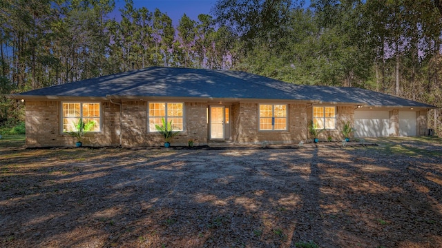 ranch-style house with a garage