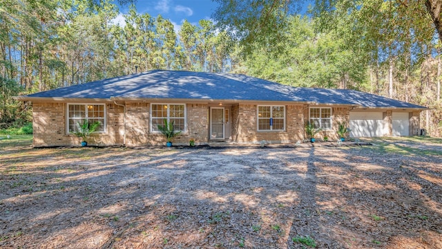 ranch-style house with a garage