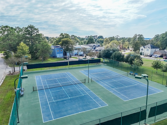 view of tennis court