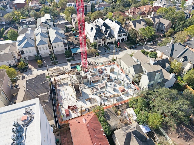 bird's eye view with a residential view