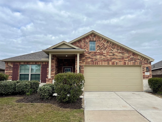 view of front of home featuring a garage