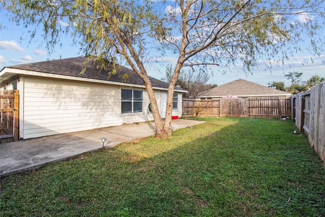 view of yard featuring a patio area