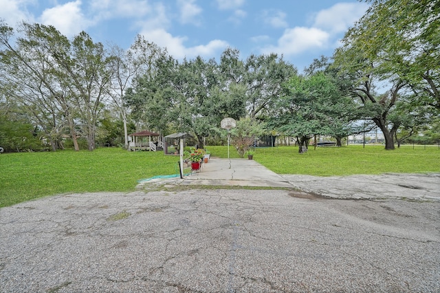 exterior space with a front lawn