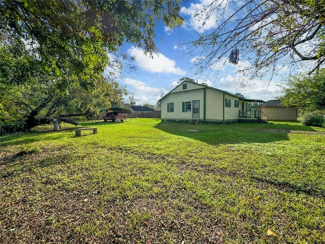 view of yard