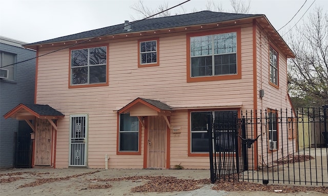 view of front of house with a patio area